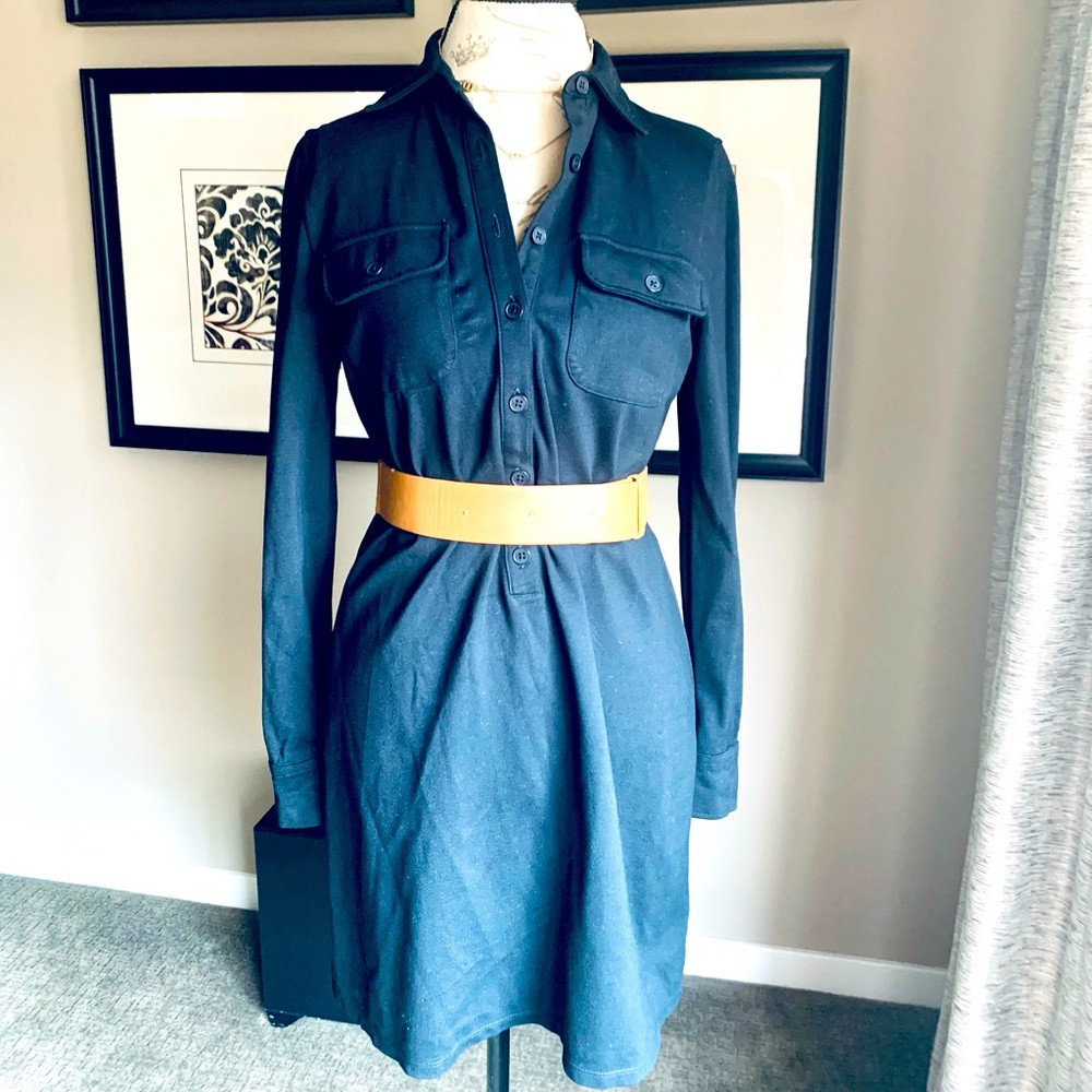 Lauren Ralph Lauren Black Long Sleeve Dress M